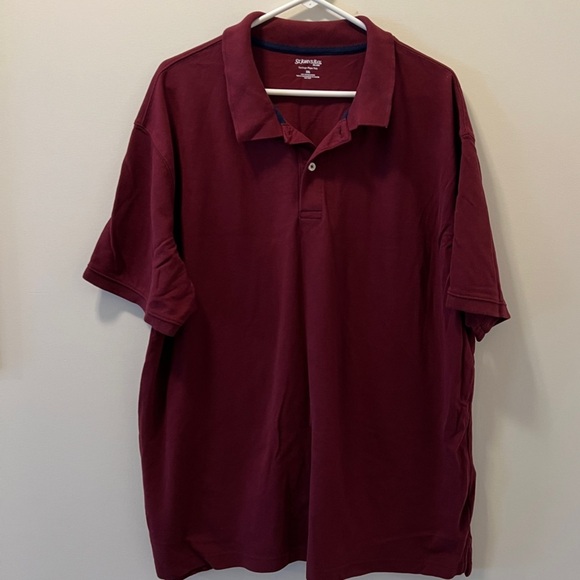 St. John’s Bay Burgundy Polo Shirt - Picture 1 of 3